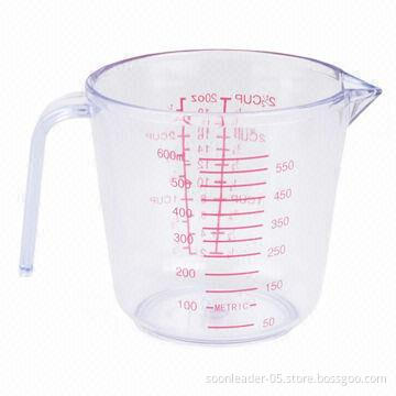 Plastic measuring cup